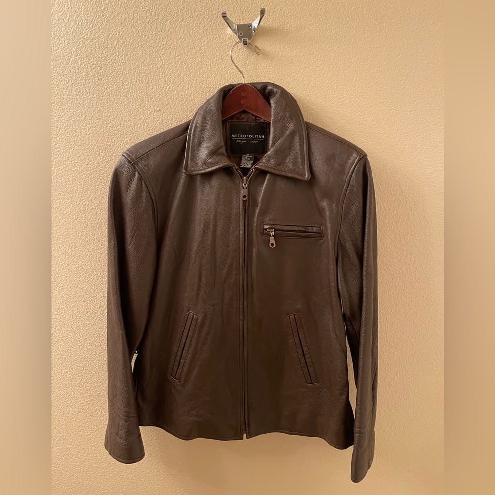Metropolitan Dark Brown Leather Jacket